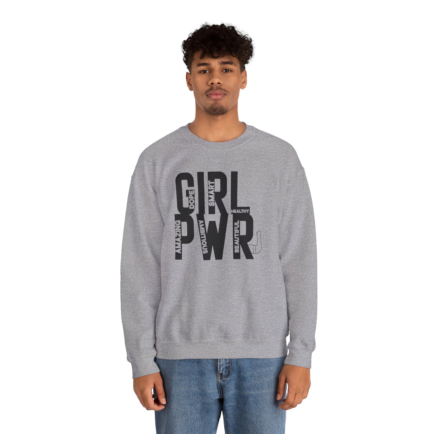 Girl PWR Unisex Heavy Blend™ Crewneck Sweatshirt