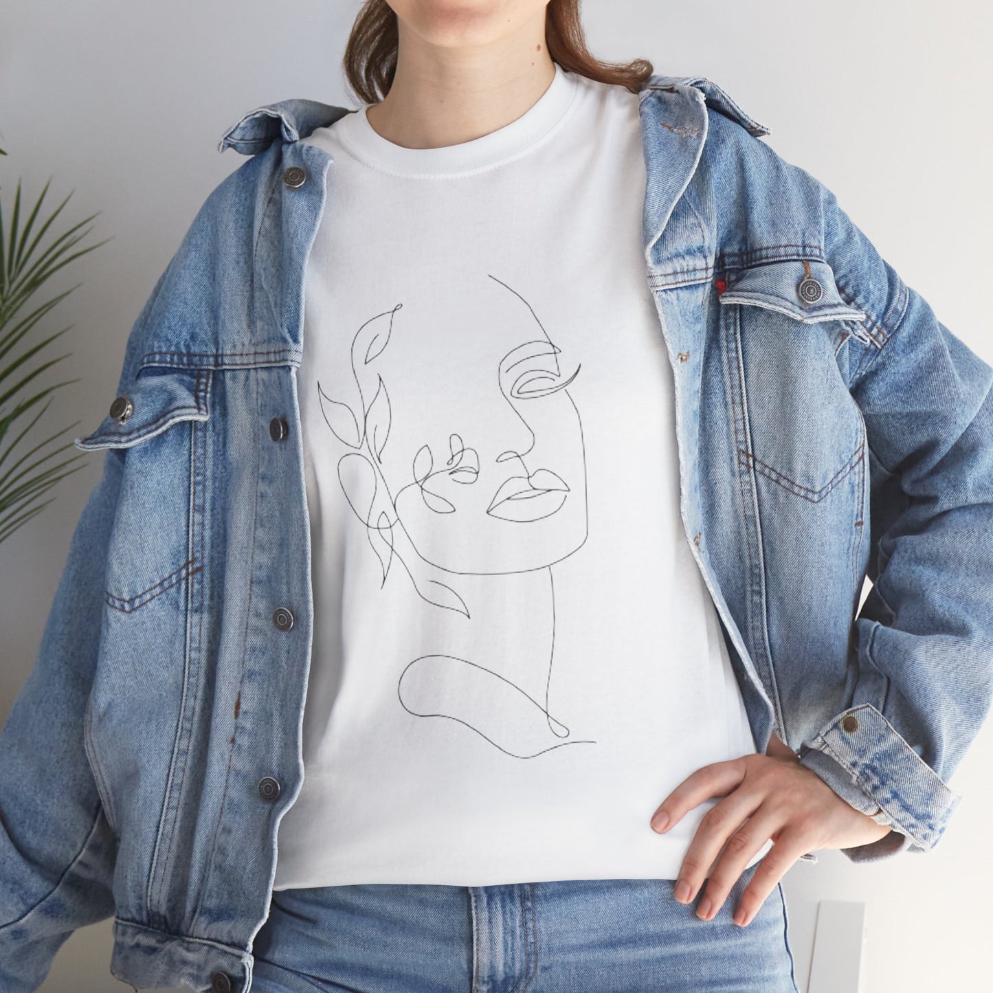 Women Artwork T Shirt with Hearts