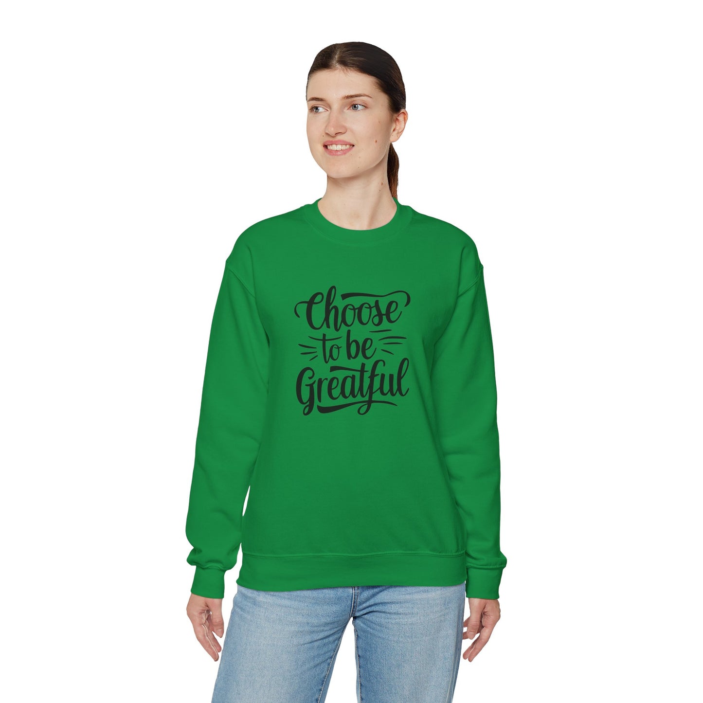 Choose To Be Greatful Unisex Heavy Blend™ Crewneck Sweatshirt
