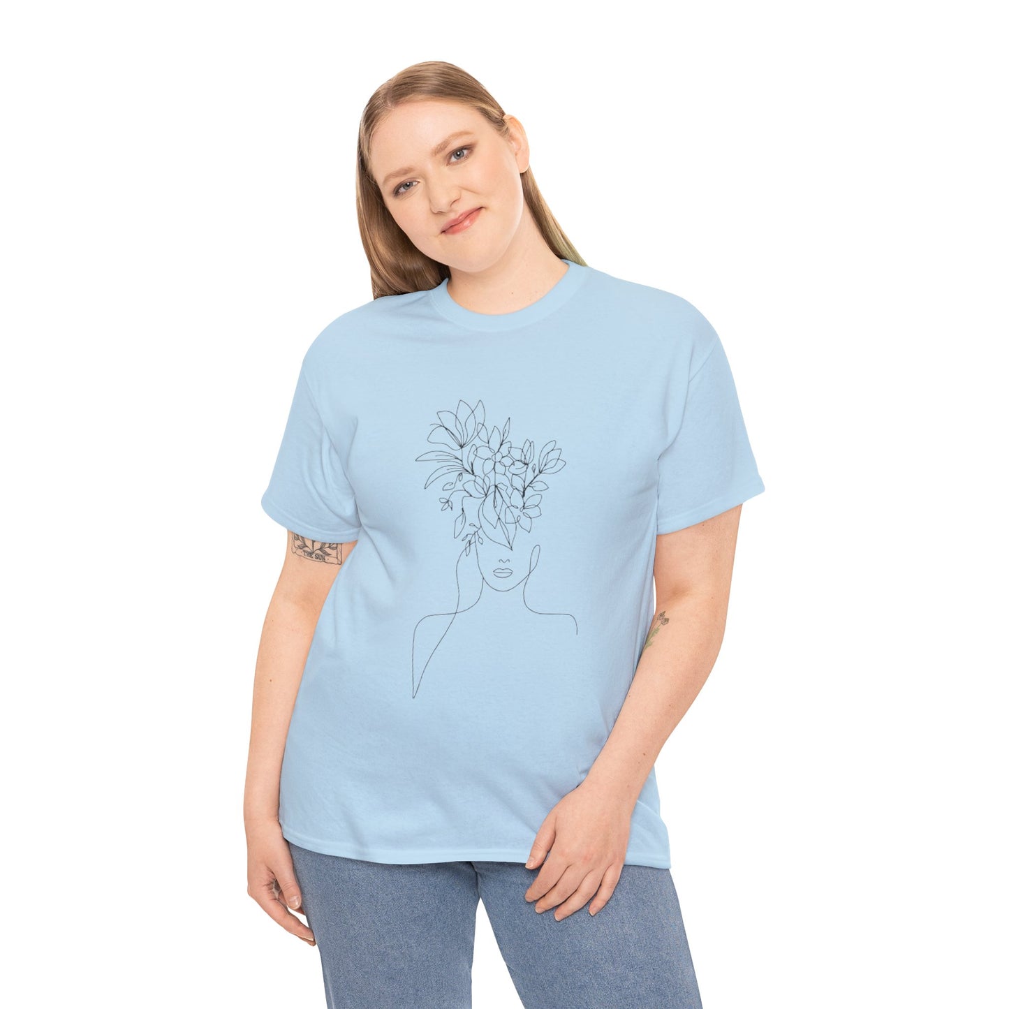 Women Artwork T Shirt with Hearts