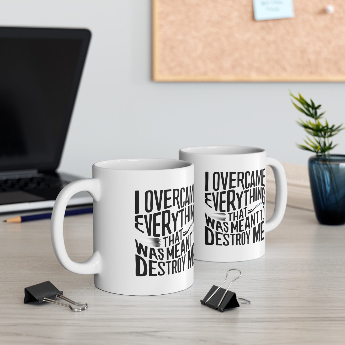 I Overcame Printed Ceramic Mug, (11oz, 15oz)