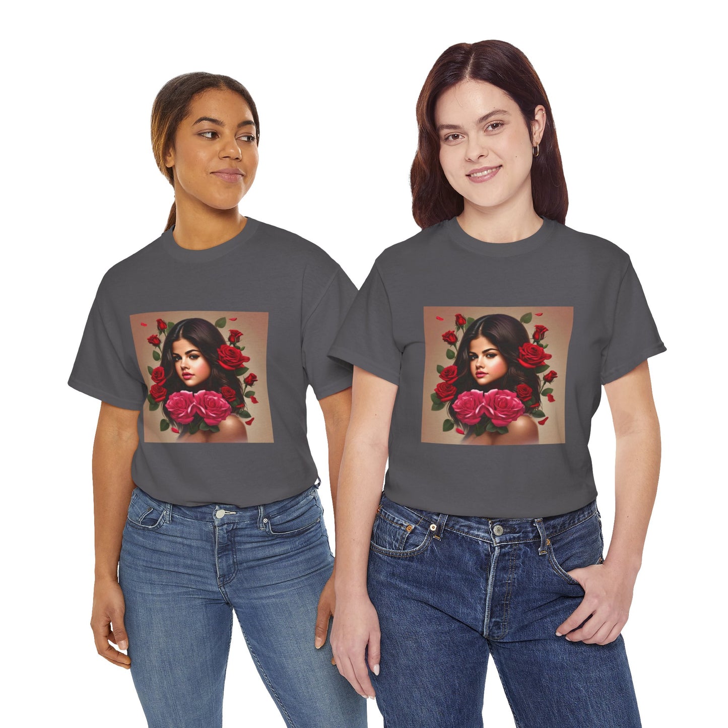 Selena Gomez T Shirt with Hearts