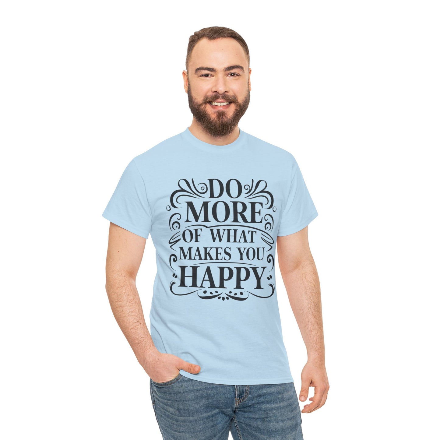 Do More Of What Printed T Shirt with Hearts