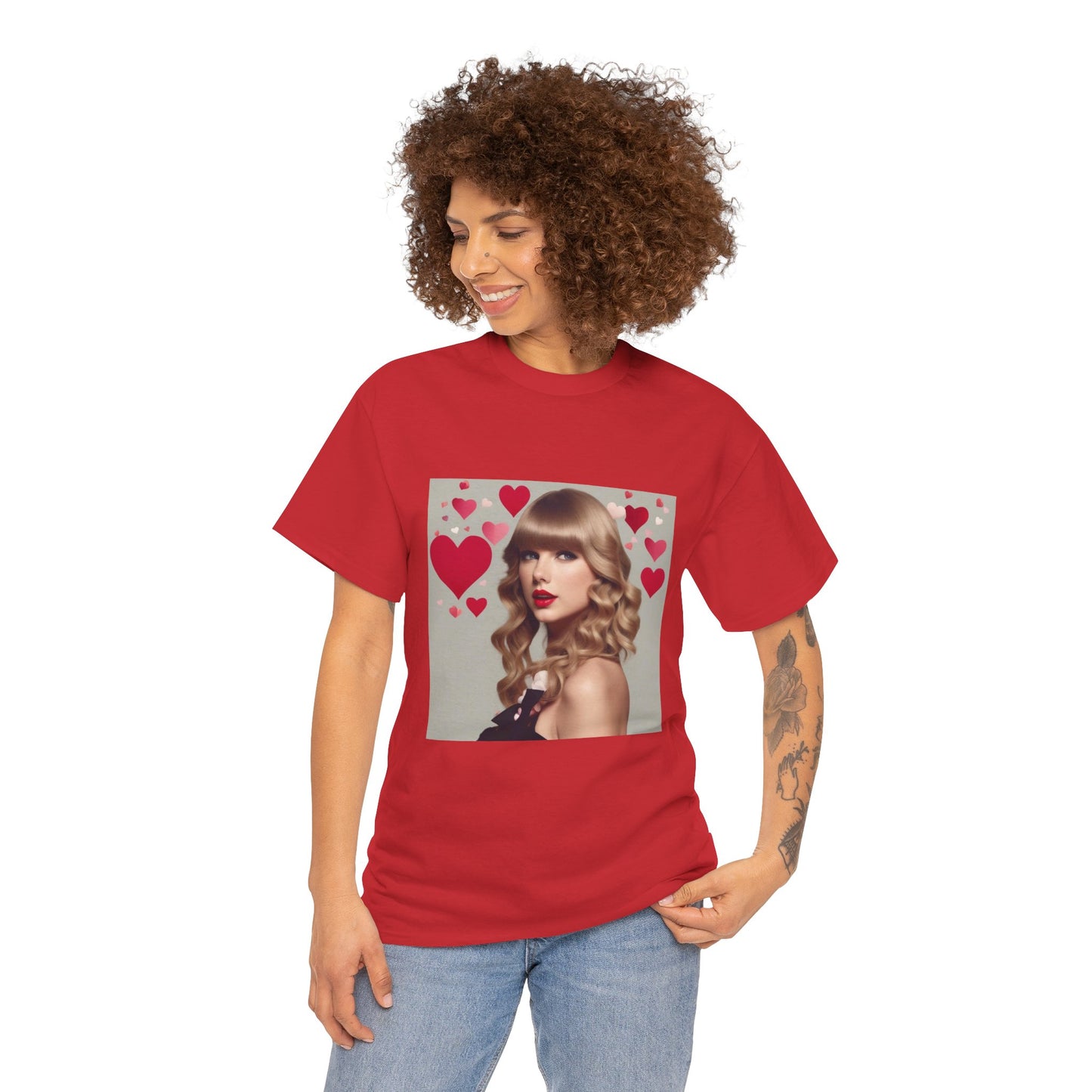 Taylor Swift T Shirt with Hearts
