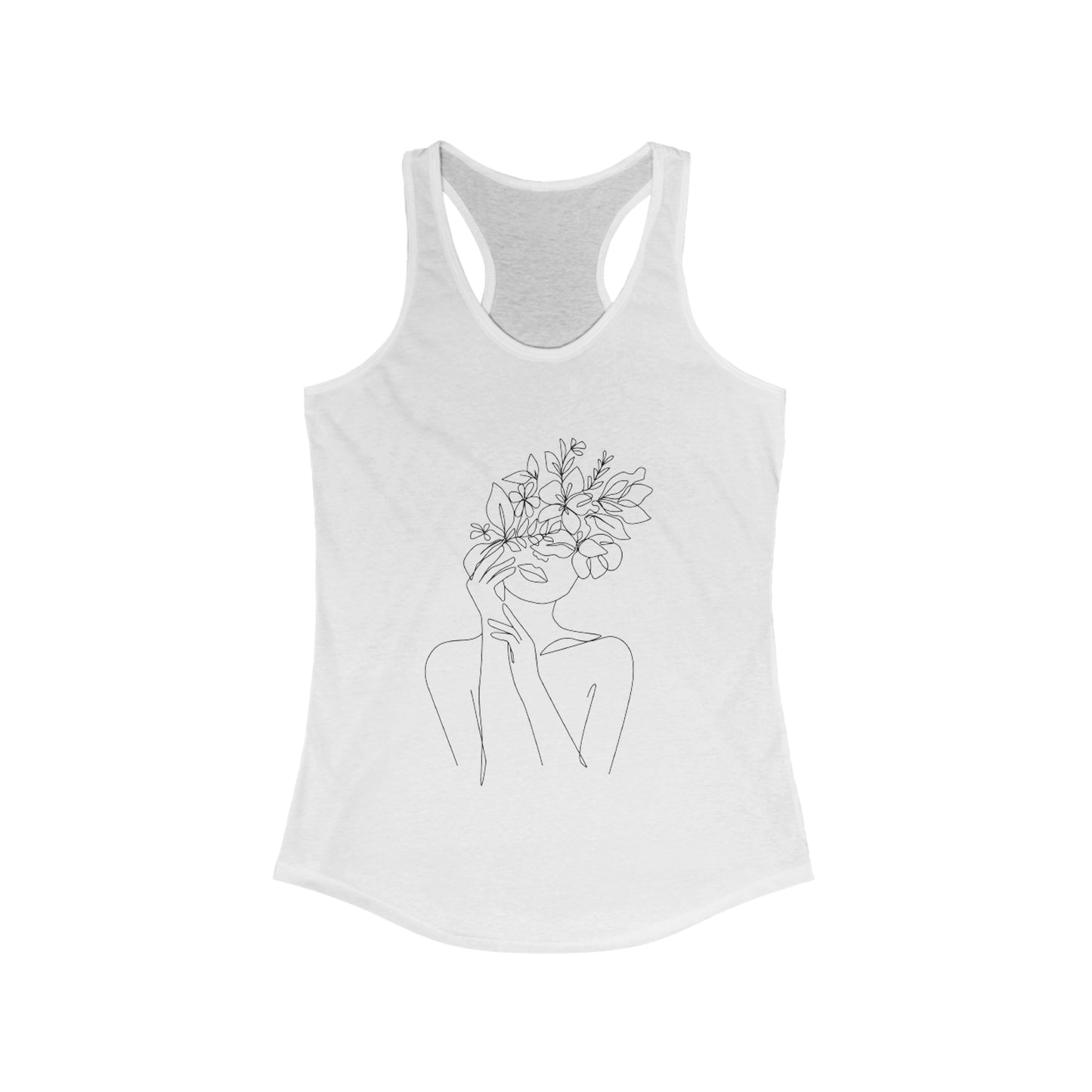 Women Artwork Tank Top with Hearts