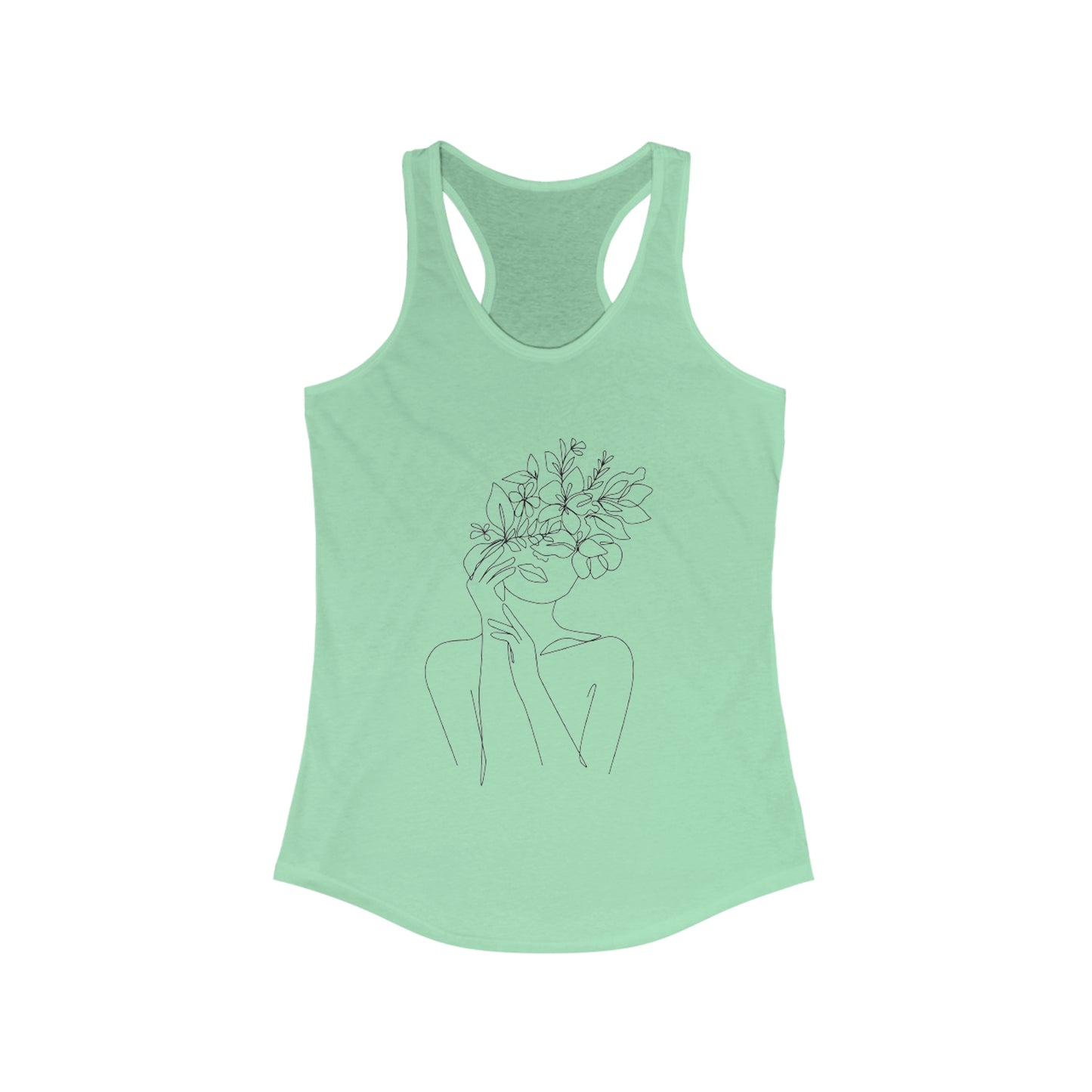 Women Artwork Tank Top with Hearts