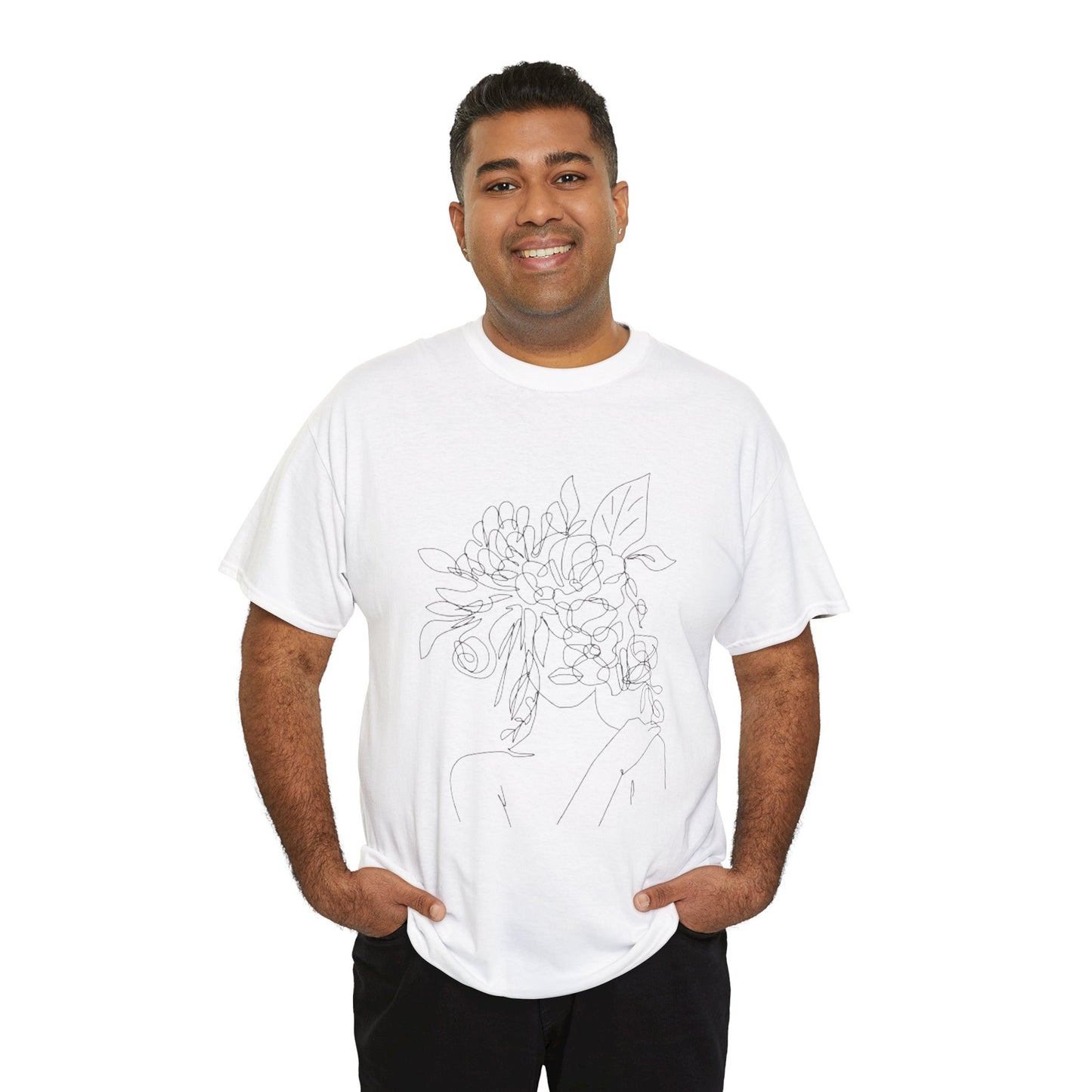 Women Artwork T Shirt with Hearts