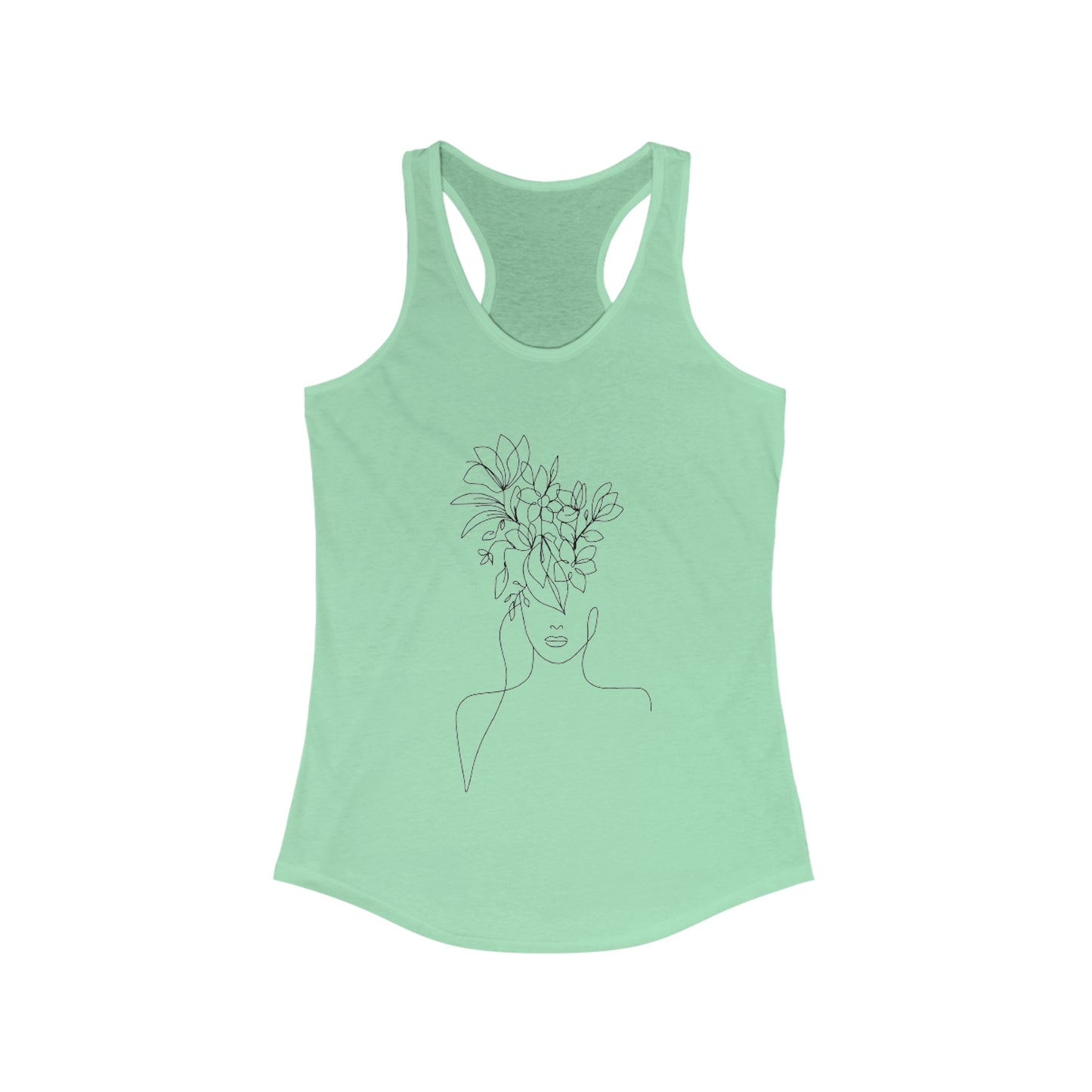 Women Artwork Tank Top with Hearts