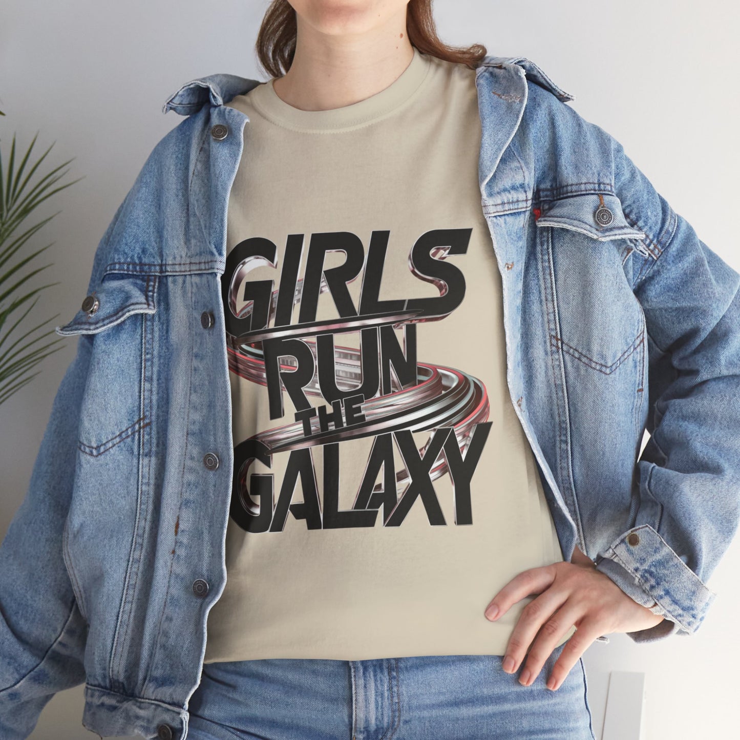 Girl Run The Galaxy T Shirt with Hearts
