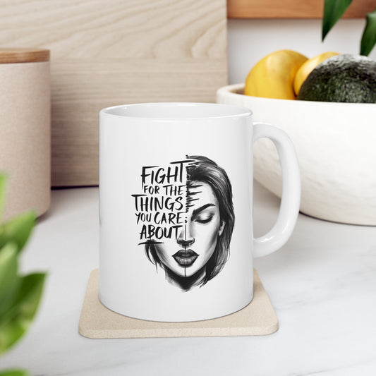 Fight For The Things Ceramic Mug, (11oz, 15oz)