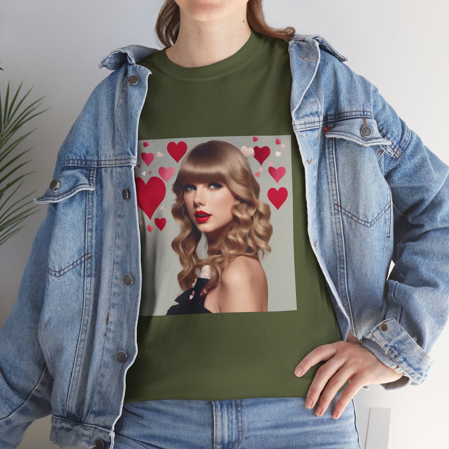 Taylor Swift T Shirt with Hearts