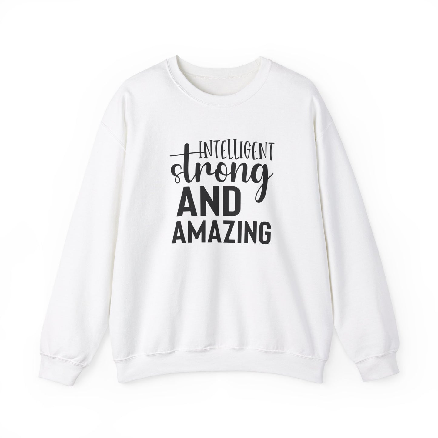 Intelligent Strong And Amazing Unisex Heavy Blend™ Crewneck Sweatshirt
