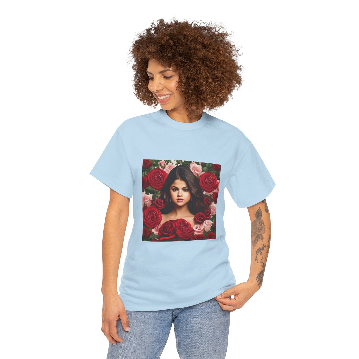 Selena Gomez T Shirt with Hearts