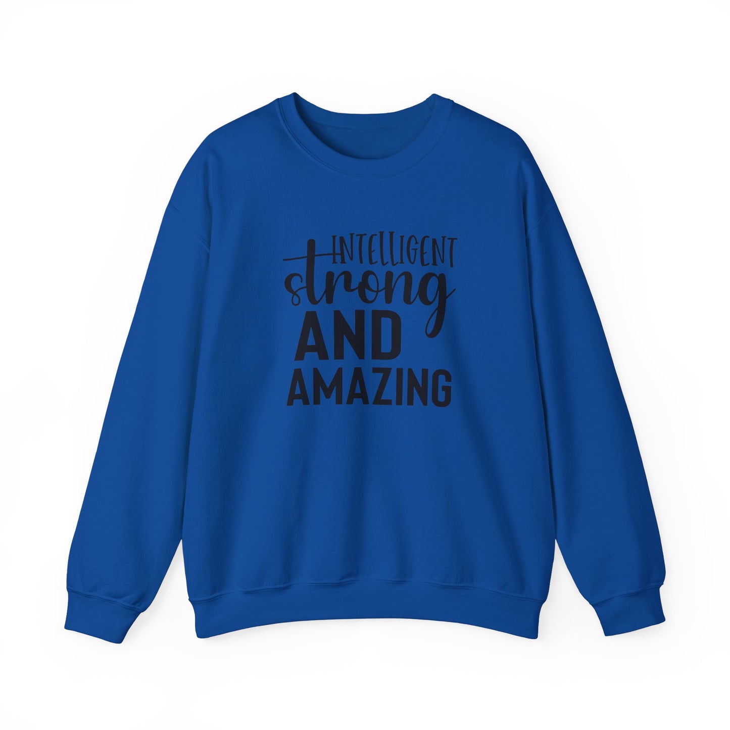 Intelligent Strong And Amazing Unisex Heavy Blend™ Crewneck Sweatshirt