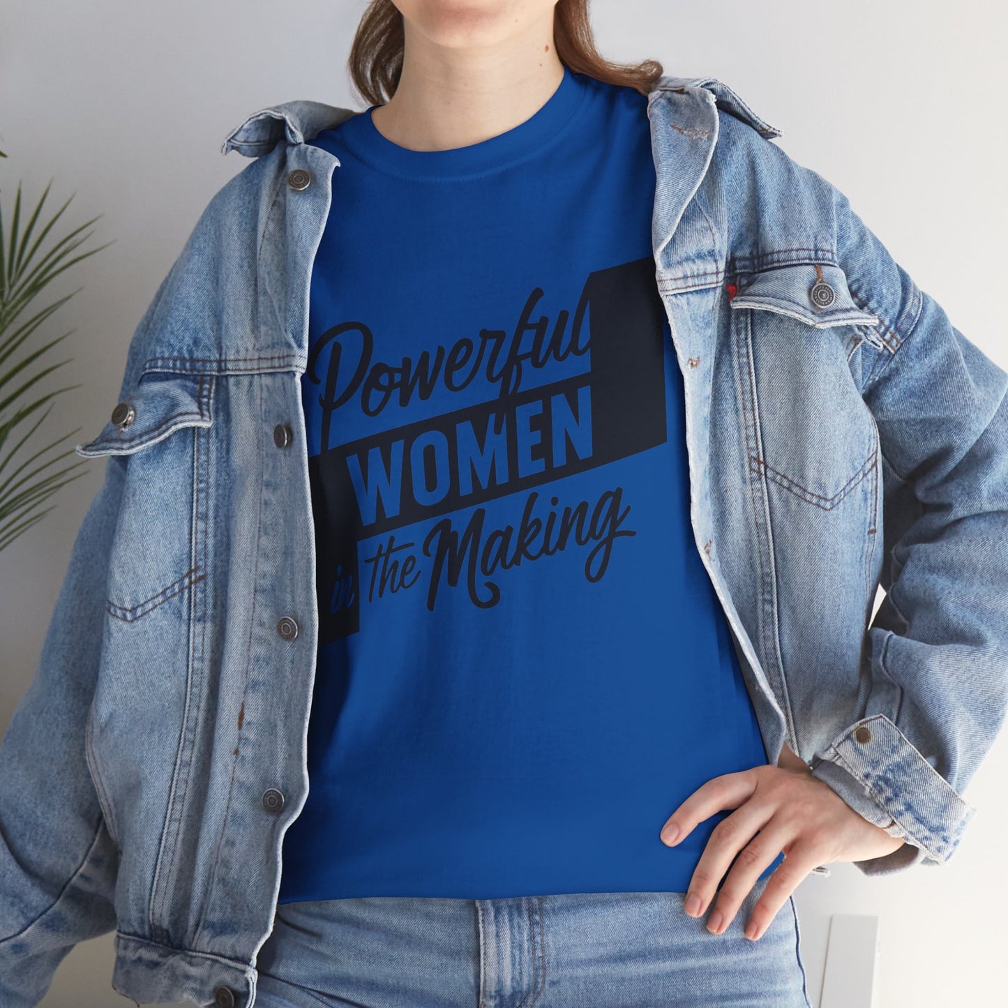 Powerful Women Printed T Shirt with Hearts