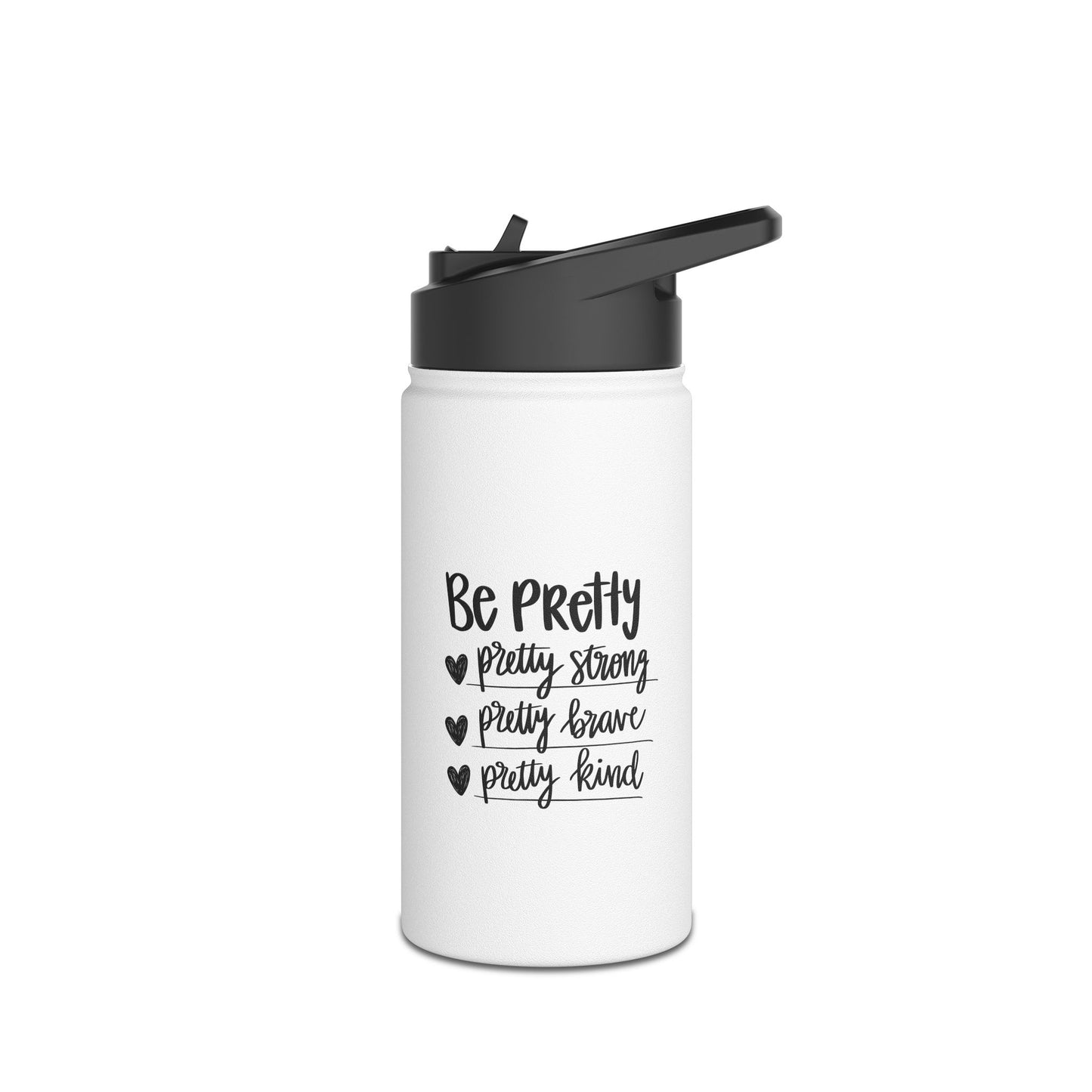 BE Pretty   Stainless Steel Water Bottle, Standard Lid