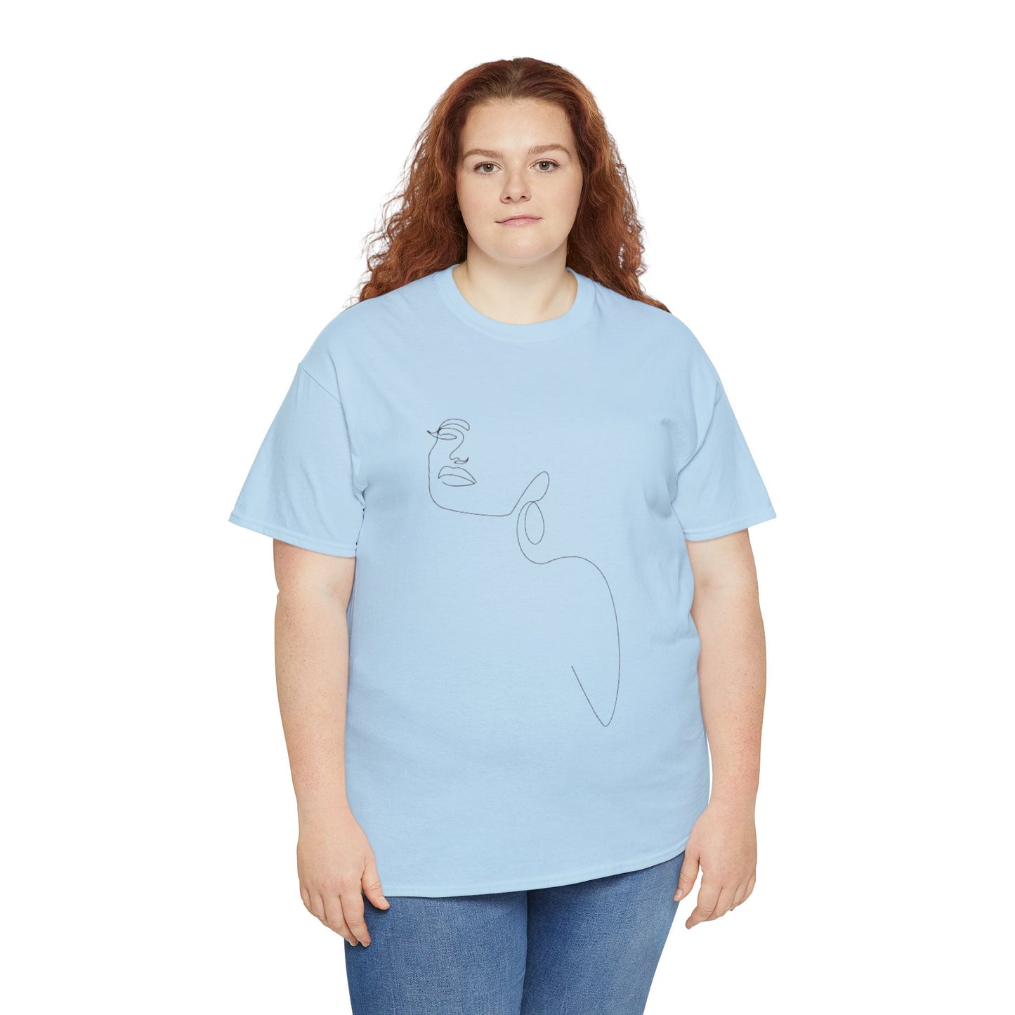 Women Artwork T Shirt with Hearts