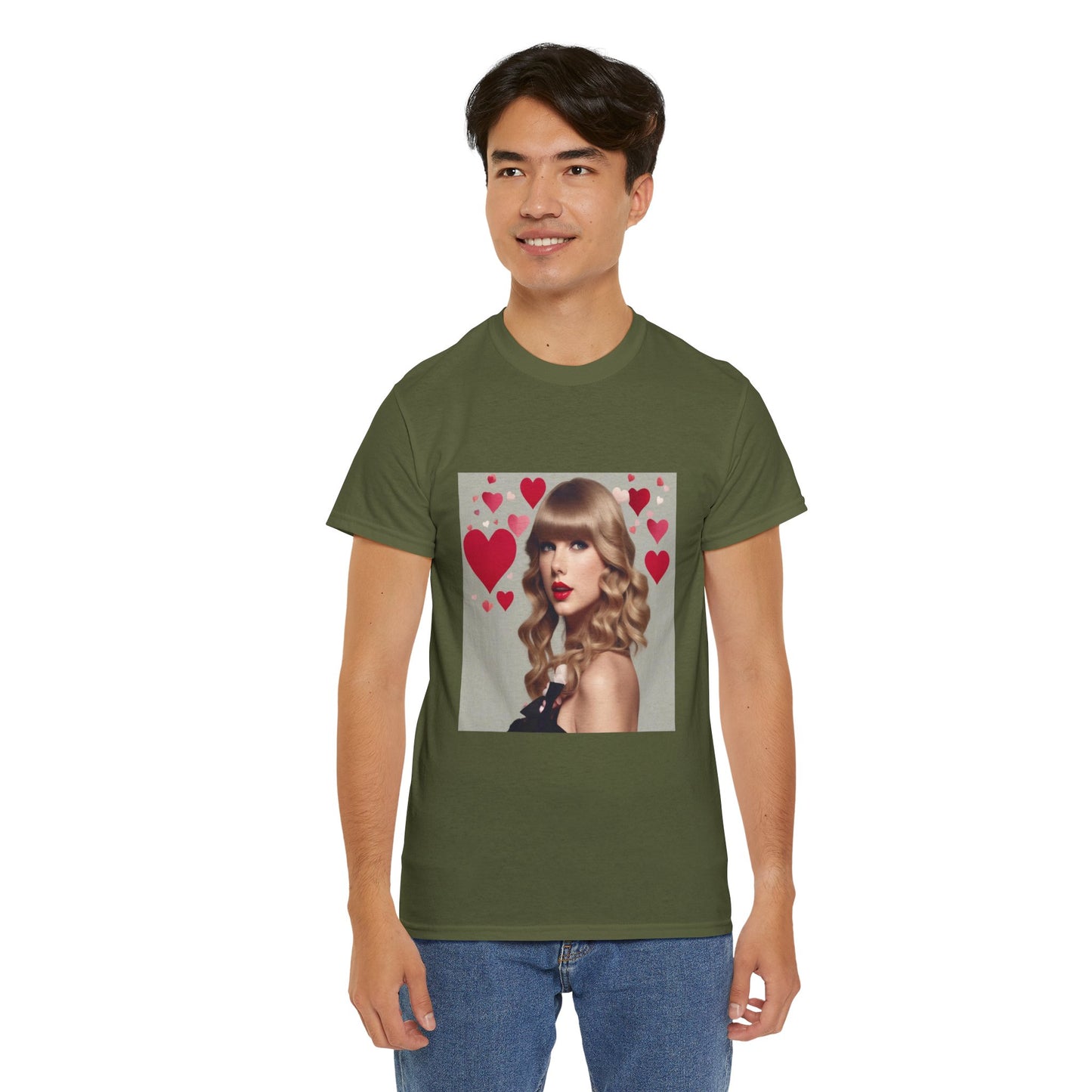 Taylor Swift T Shirt with Hearts