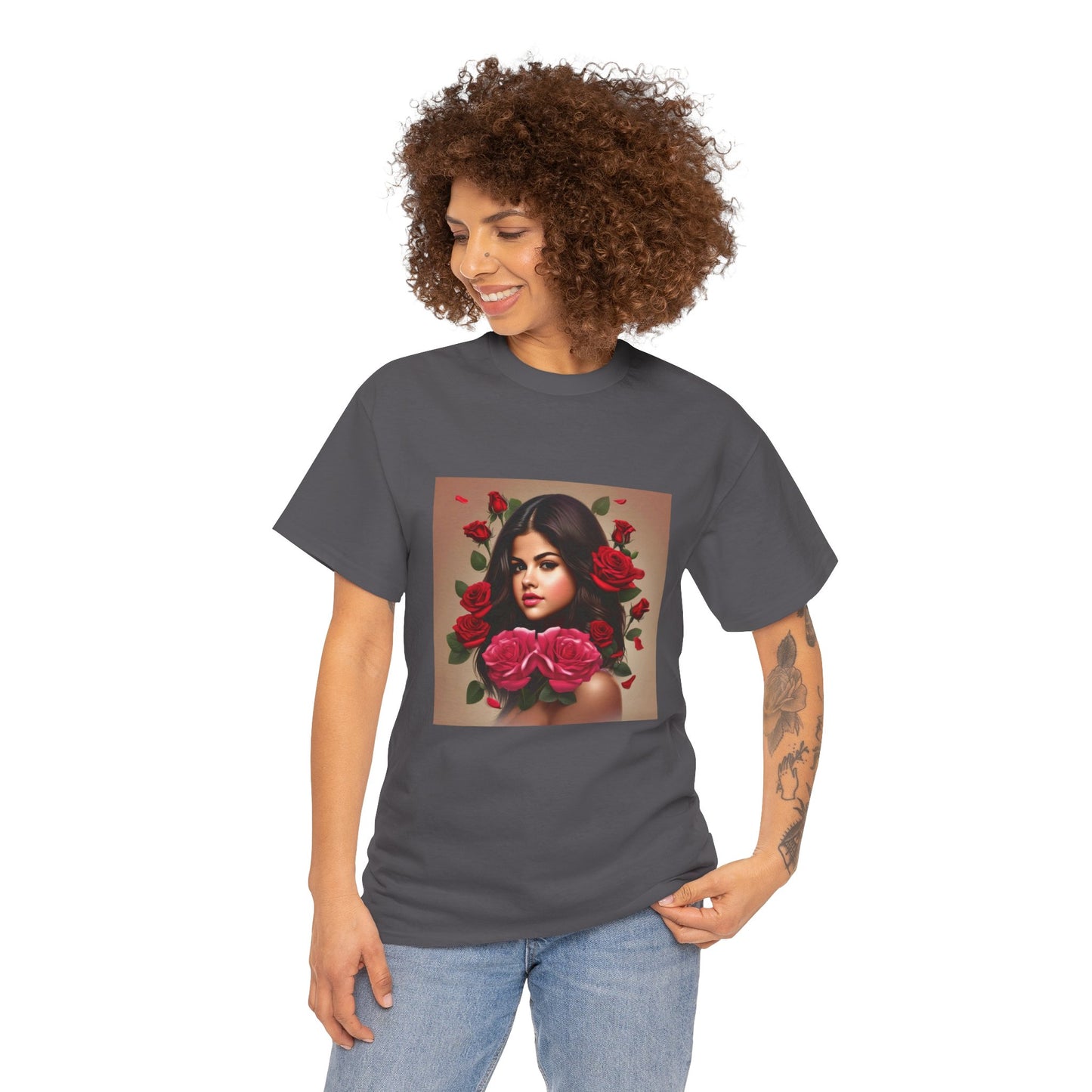 Selena Gomez T Shirt with Hearts