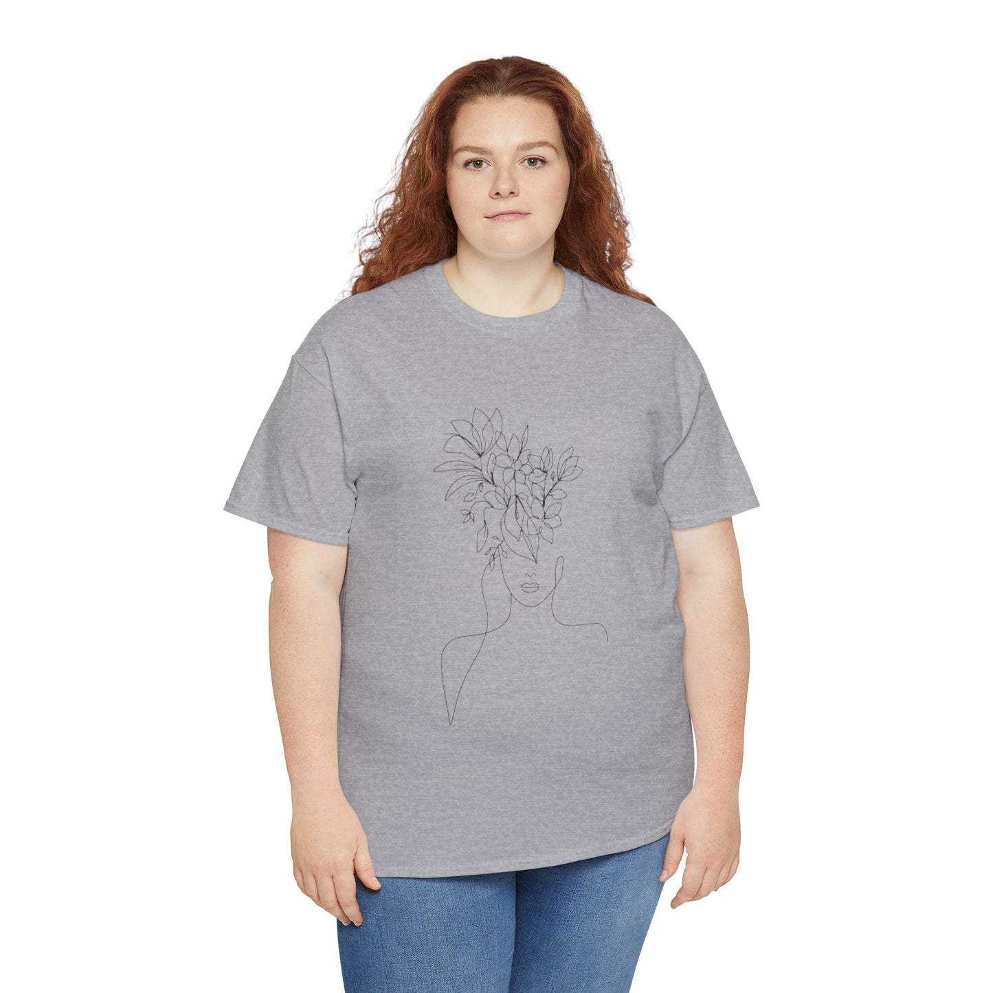 Women Artwork T Shirt with Hearts