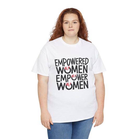 Empowered Printed T Shirt with Hearts