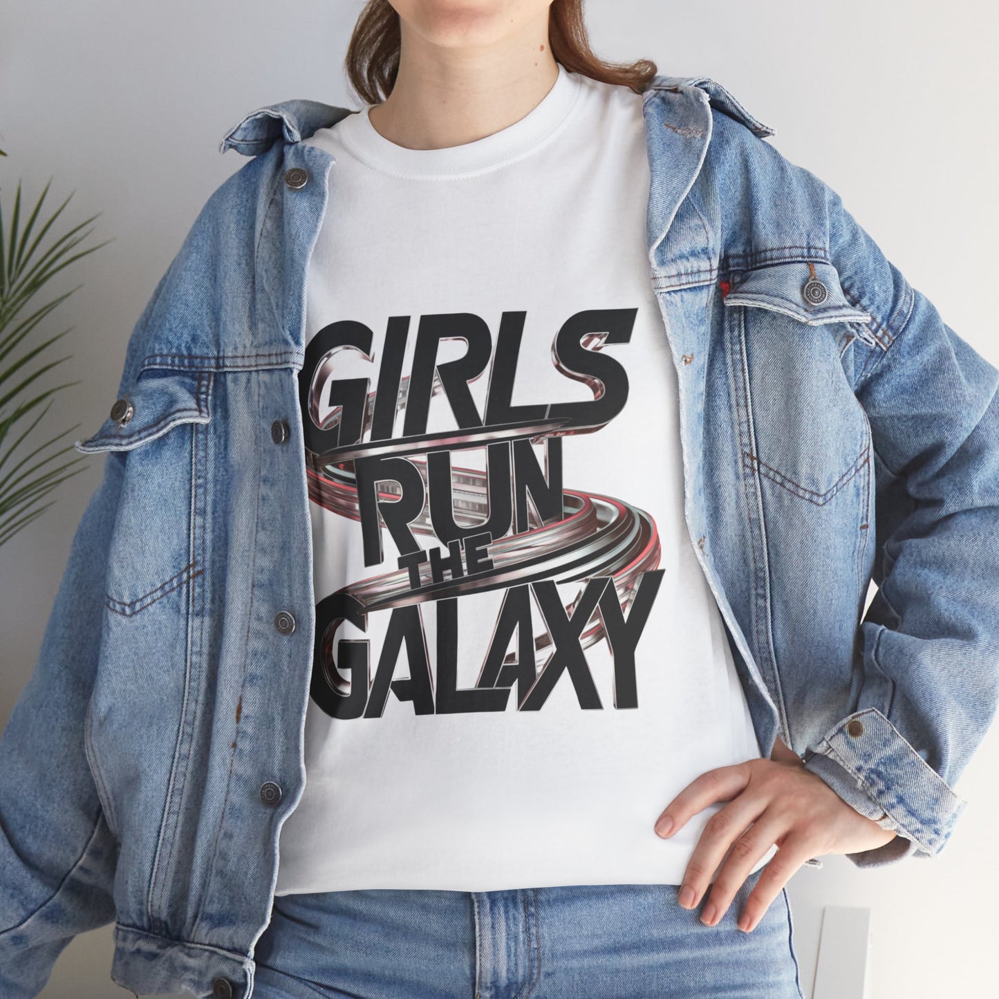 Girl Run The Galaxy T Shirt with Hearts