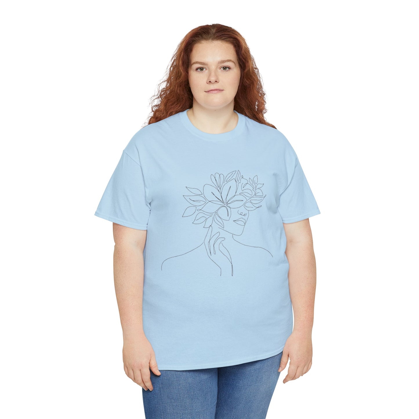 Women Artwork T Shirt with Hearts