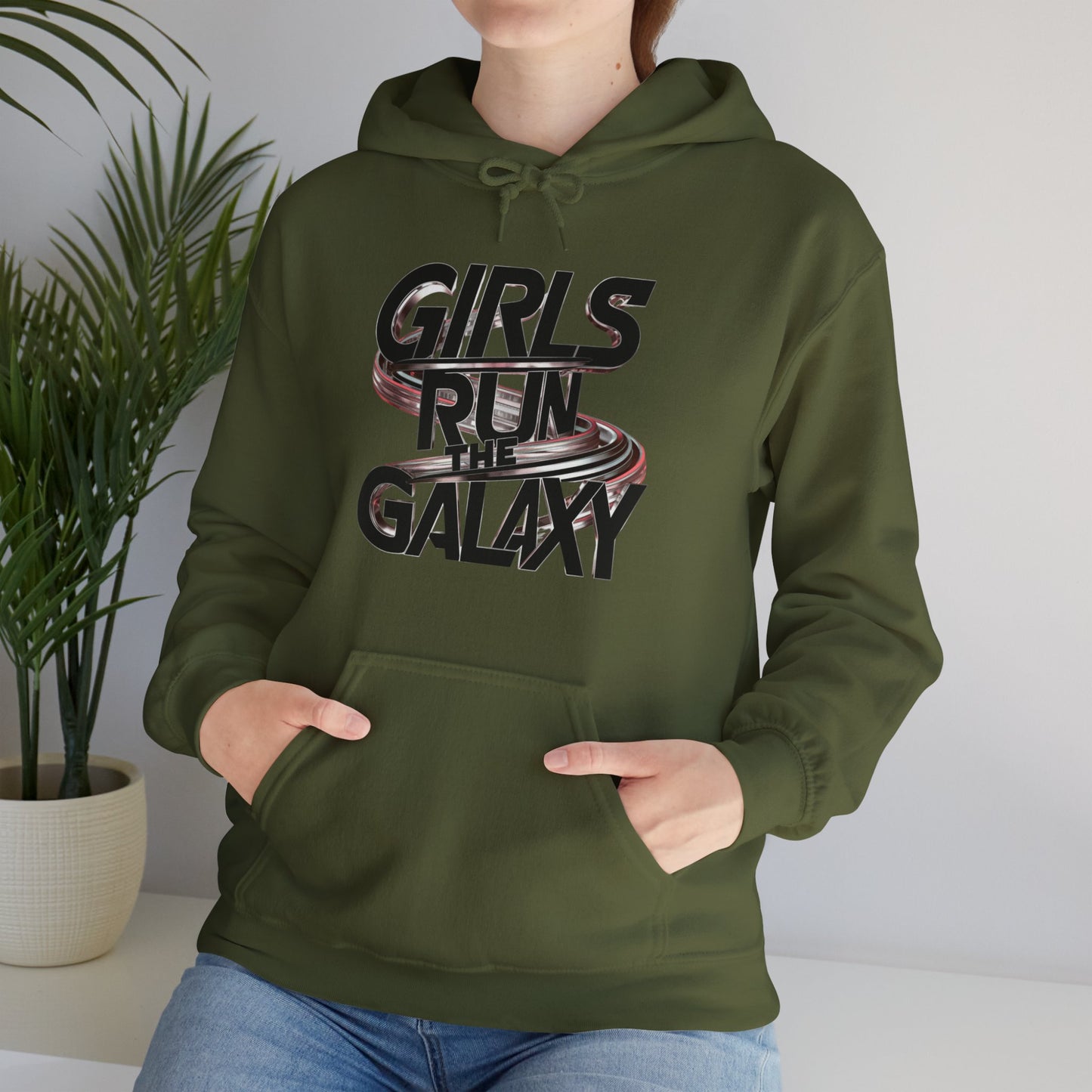 Girls Run Printed Unisex Heavy Blend™ Hooded Sweatshirt