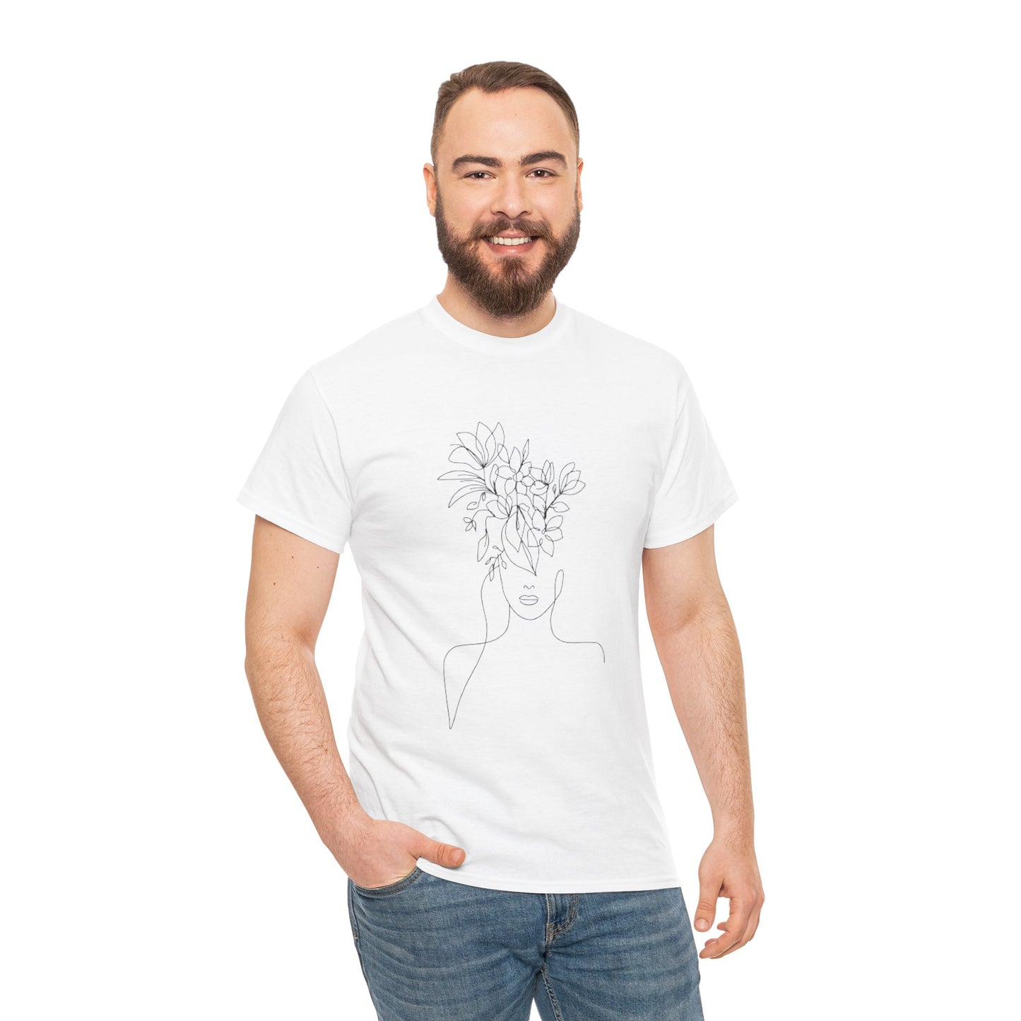 Women Artwork T Shirt with Hearts