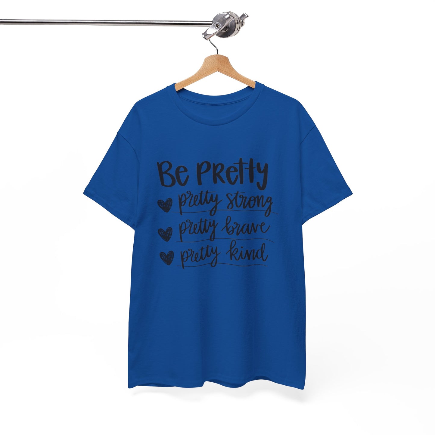 Be Pretty Printed T Shirt with Hearts