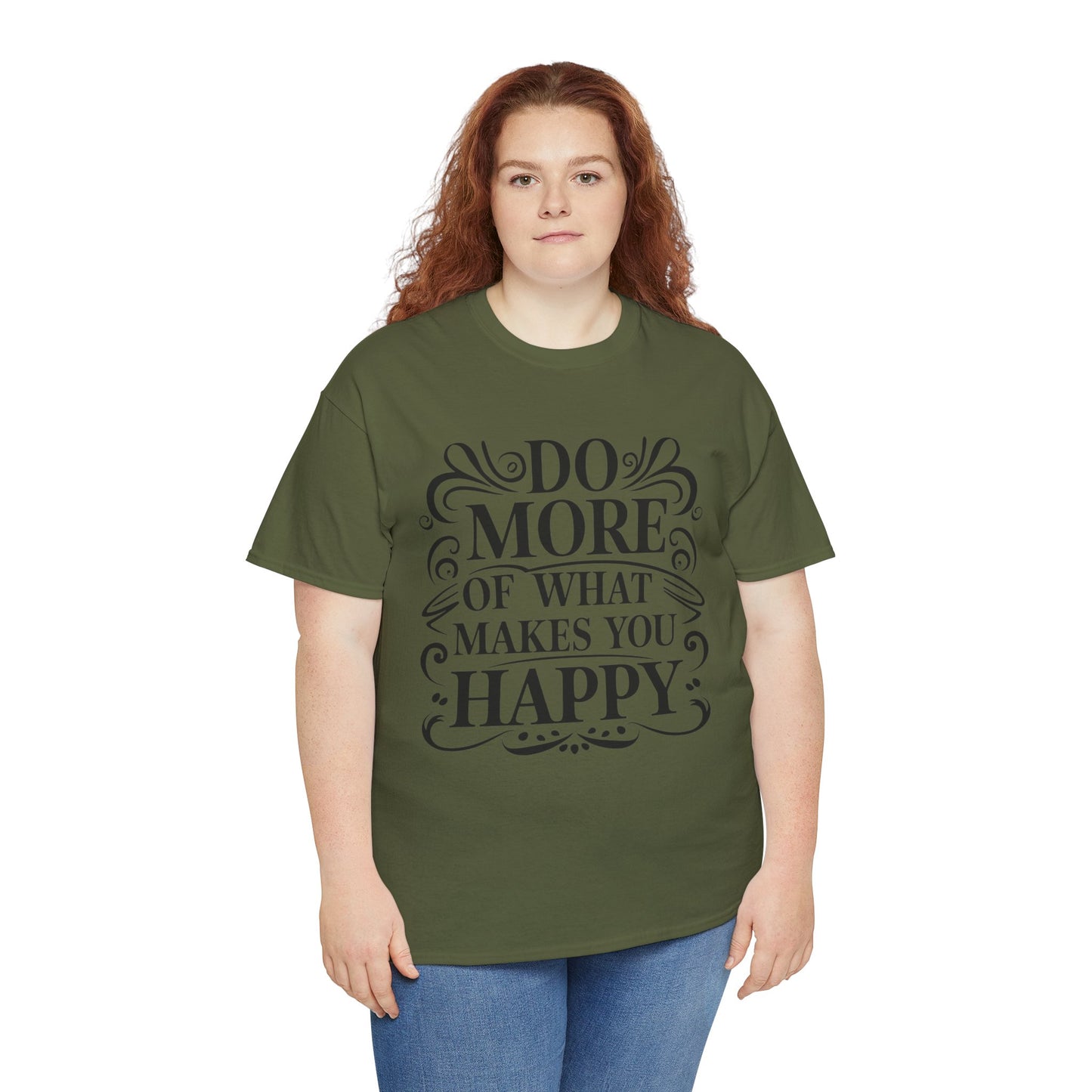 Do More Of What Printed T Shirt with Hearts