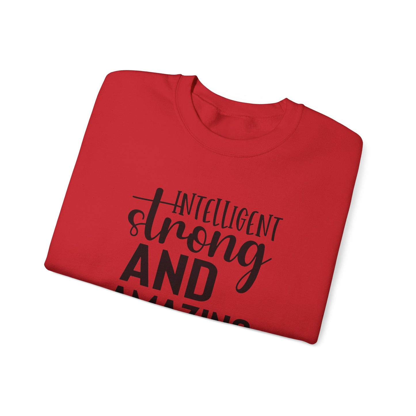 Intelligent Strong And Amazing Unisex Heavy Blend™ Crewneck Sweatshirt