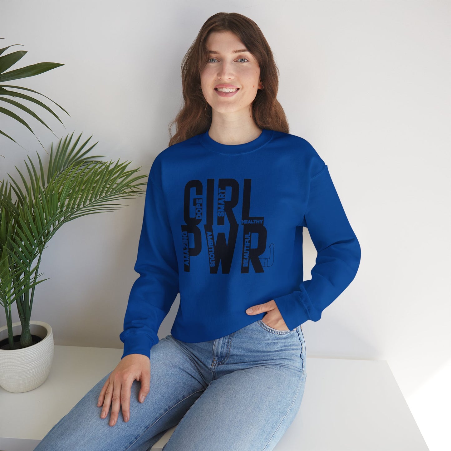 Girl PWR Unisex Heavy Blend™ Crewneck Sweatshirt