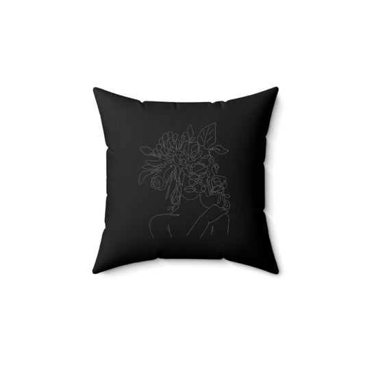 Women Spun Polyester Square Pillow