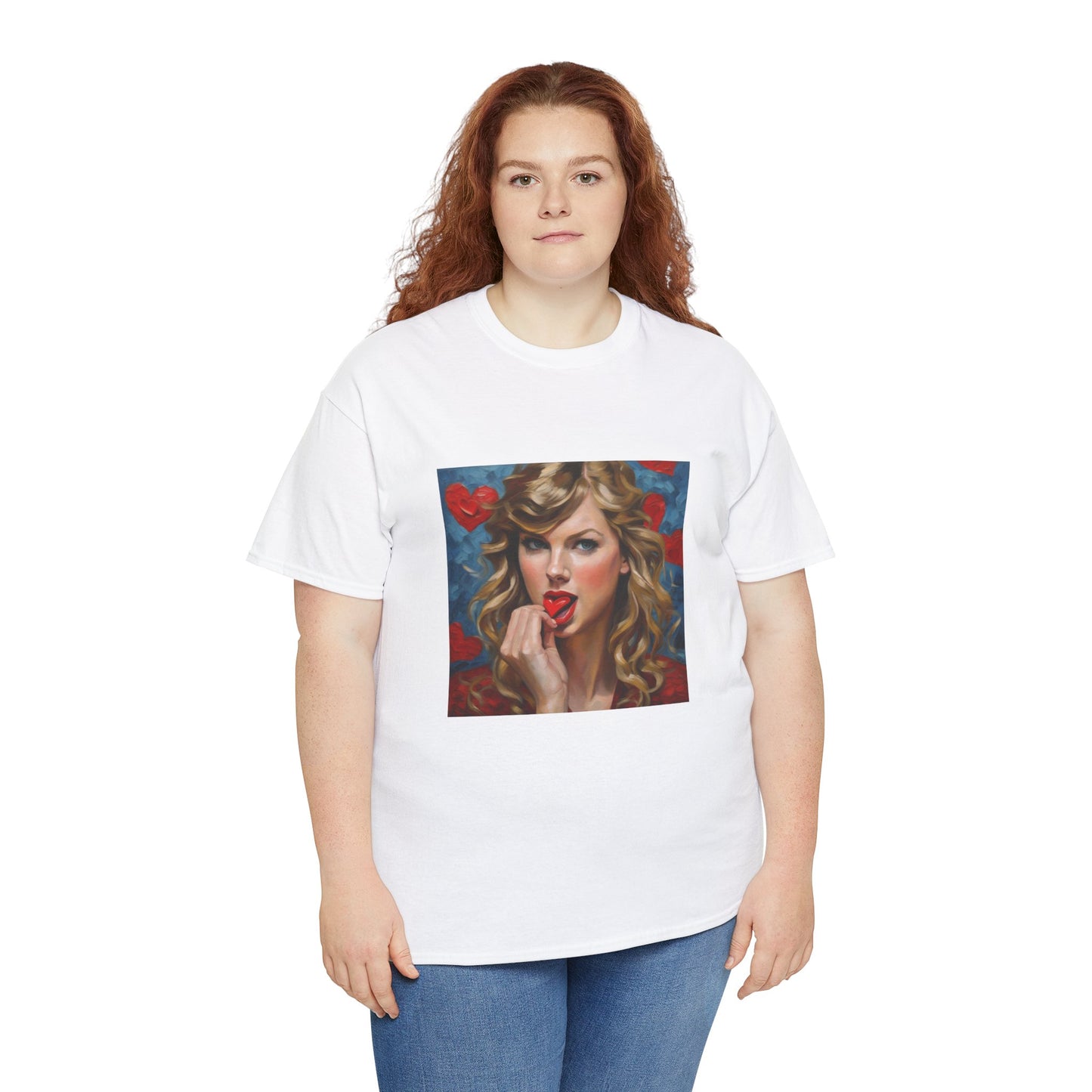 Taylor Swift T Shirt with Hearts