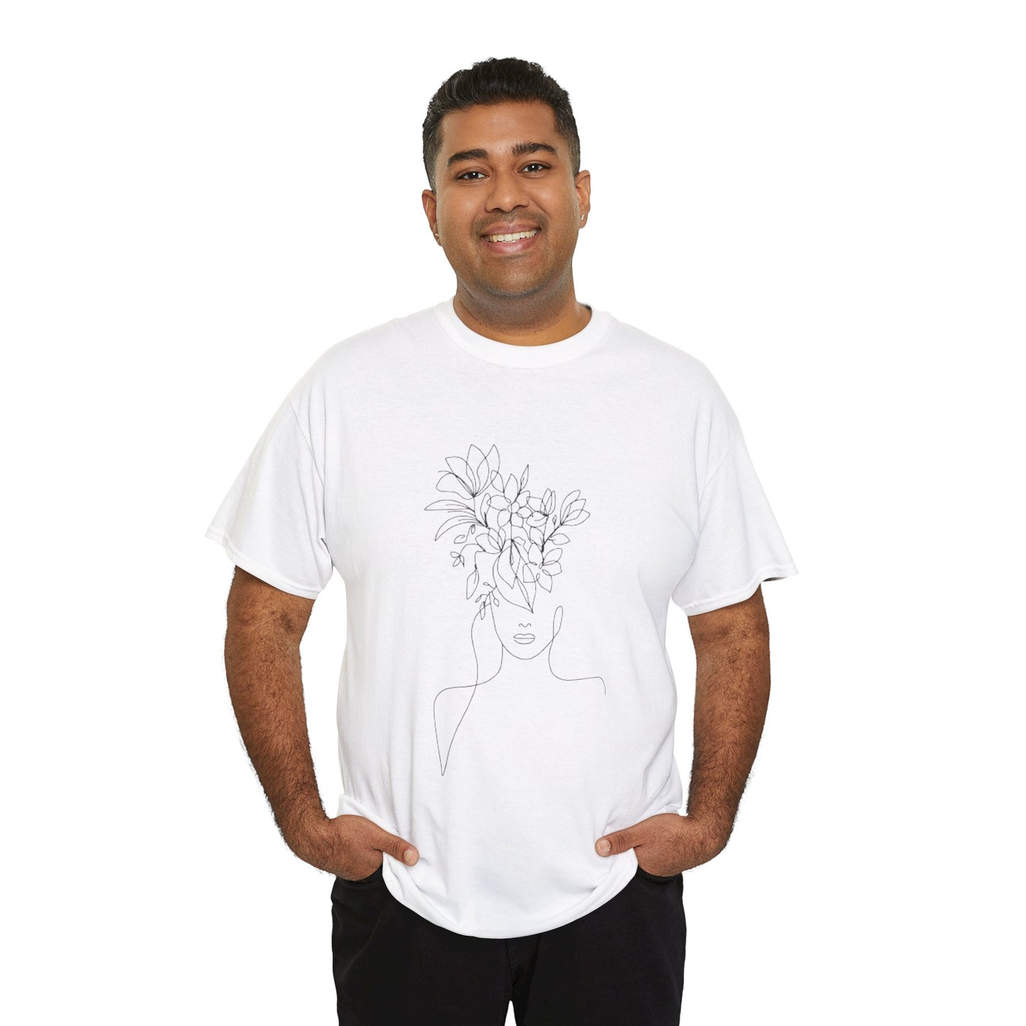 Women Artwork T Shirt with Hearts