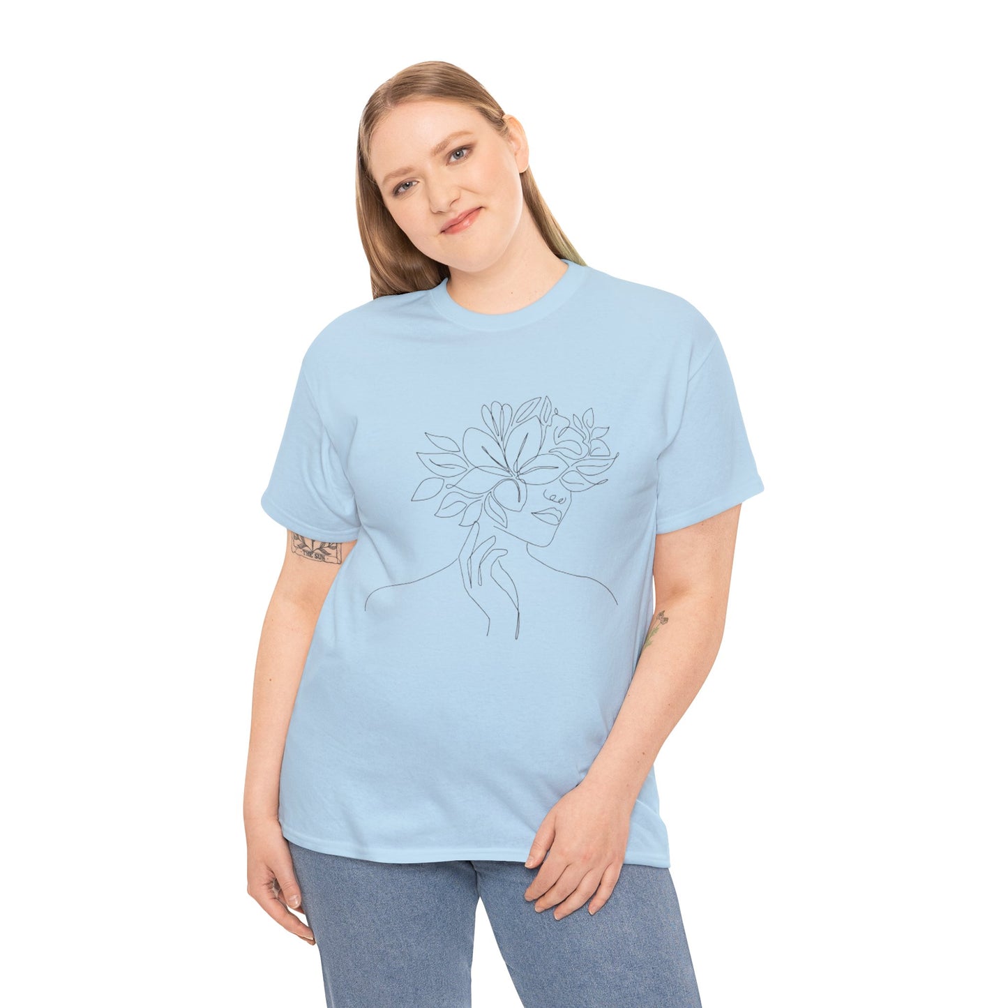Women Artwork T Shirt with Hearts