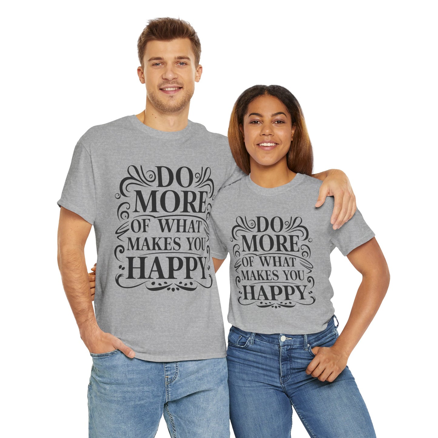 Do More Of What Printed T Shirt with Hearts