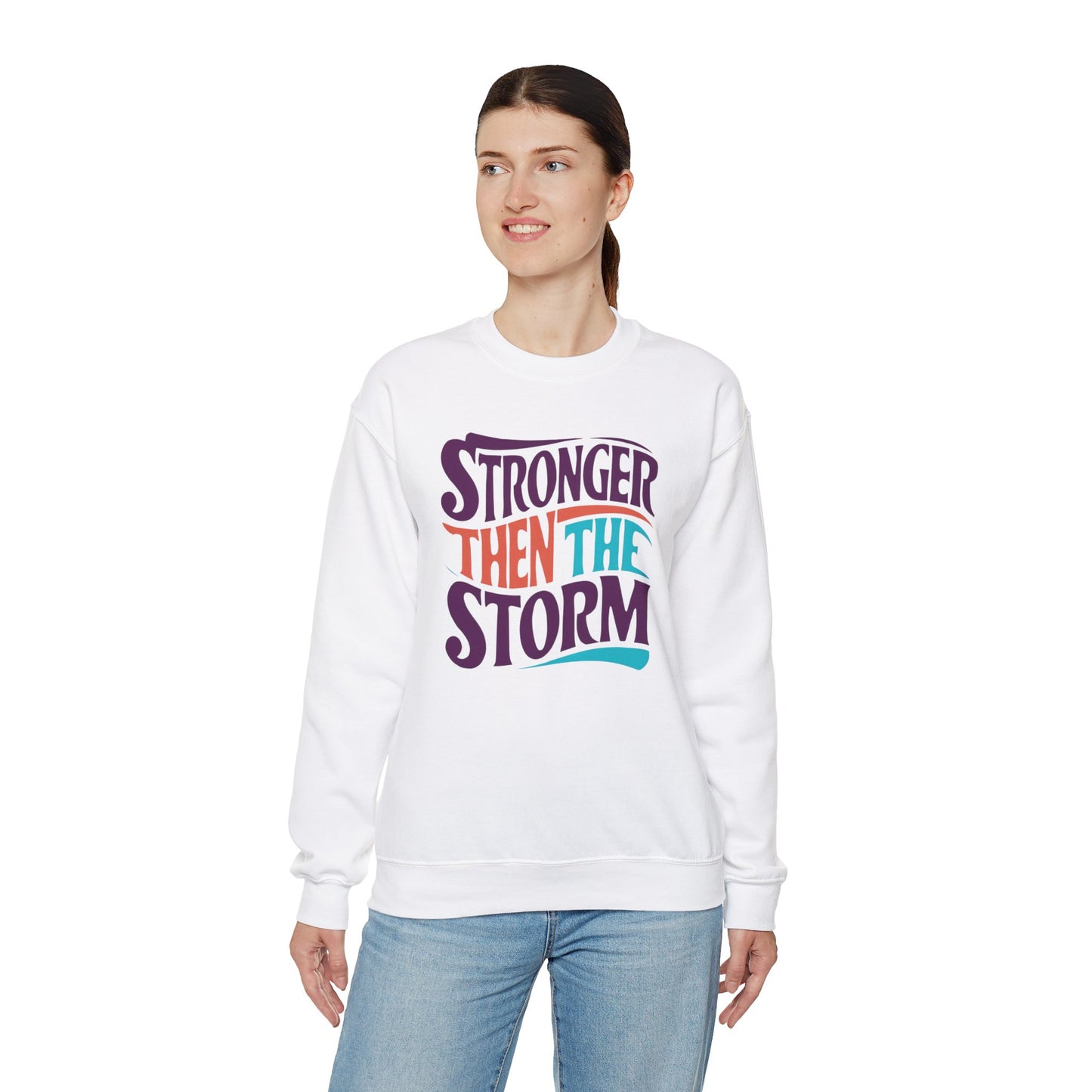 Stronger Then The Storm Unisex Heavy Blend™ Crewneck Sweatshirt