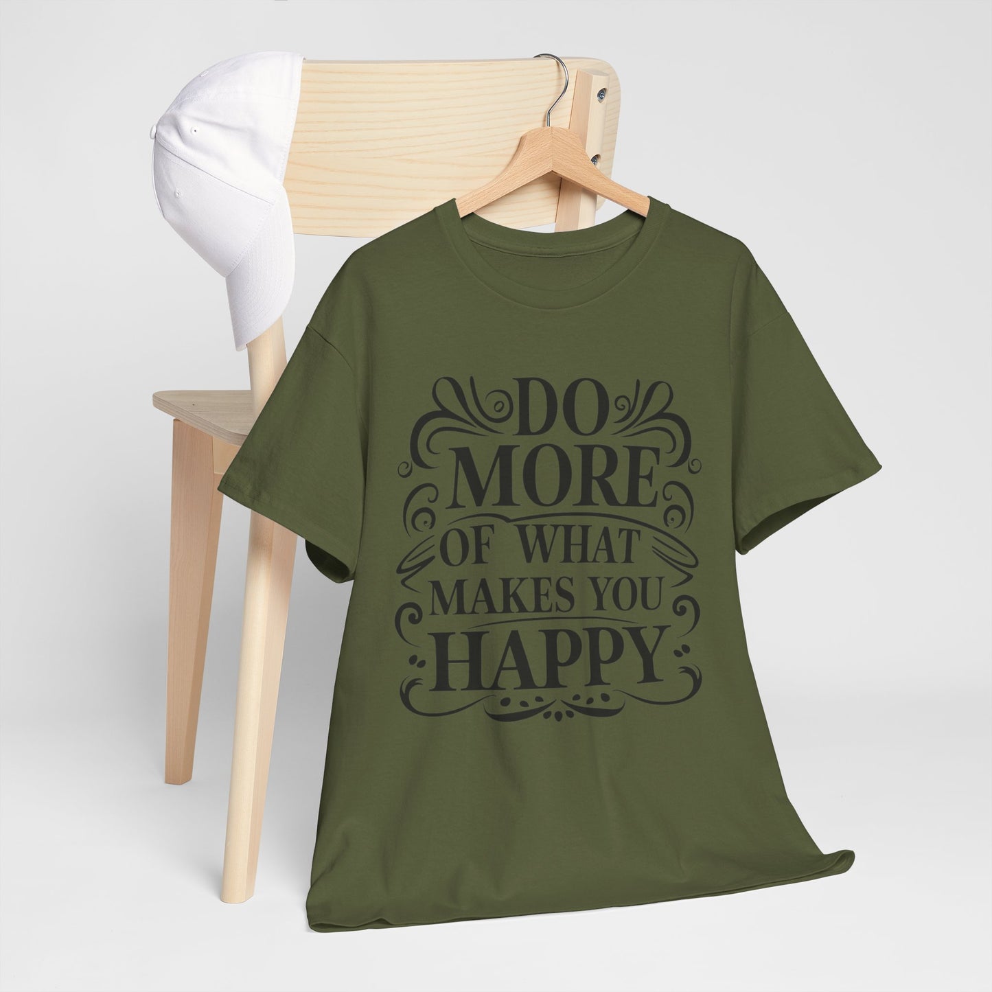 Do More Of What Printed T Shirt with Hearts
