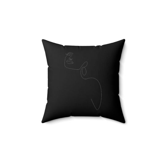 Women Spun Polyester Square Pillow