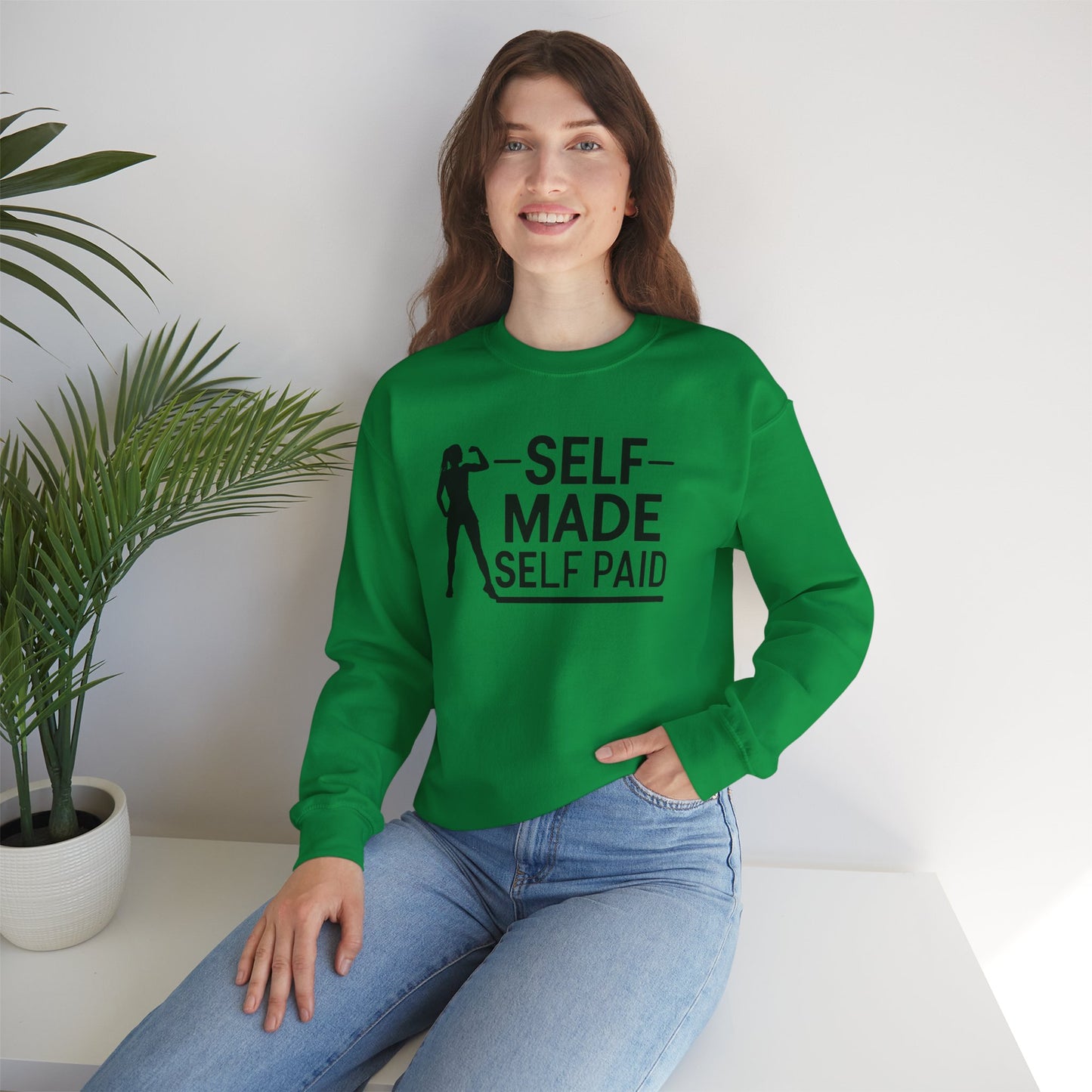 Self Made Self Paid Unisex Heavy Blend™ Crewneck Sweatshirt