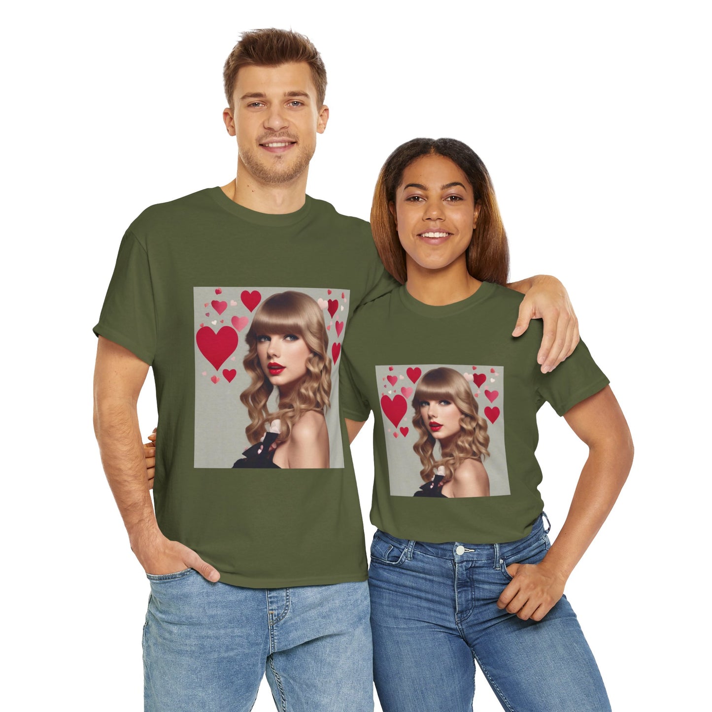 Taylor Swift T Shirt with Hearts