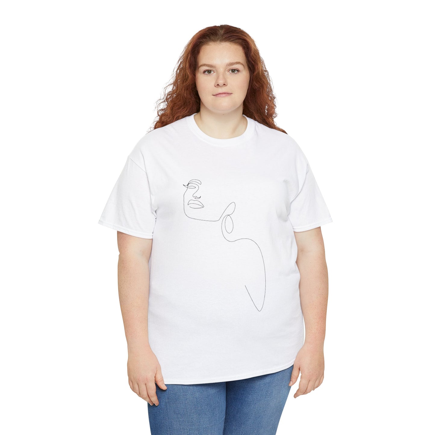Women Artwork T Shirt with Hearts
