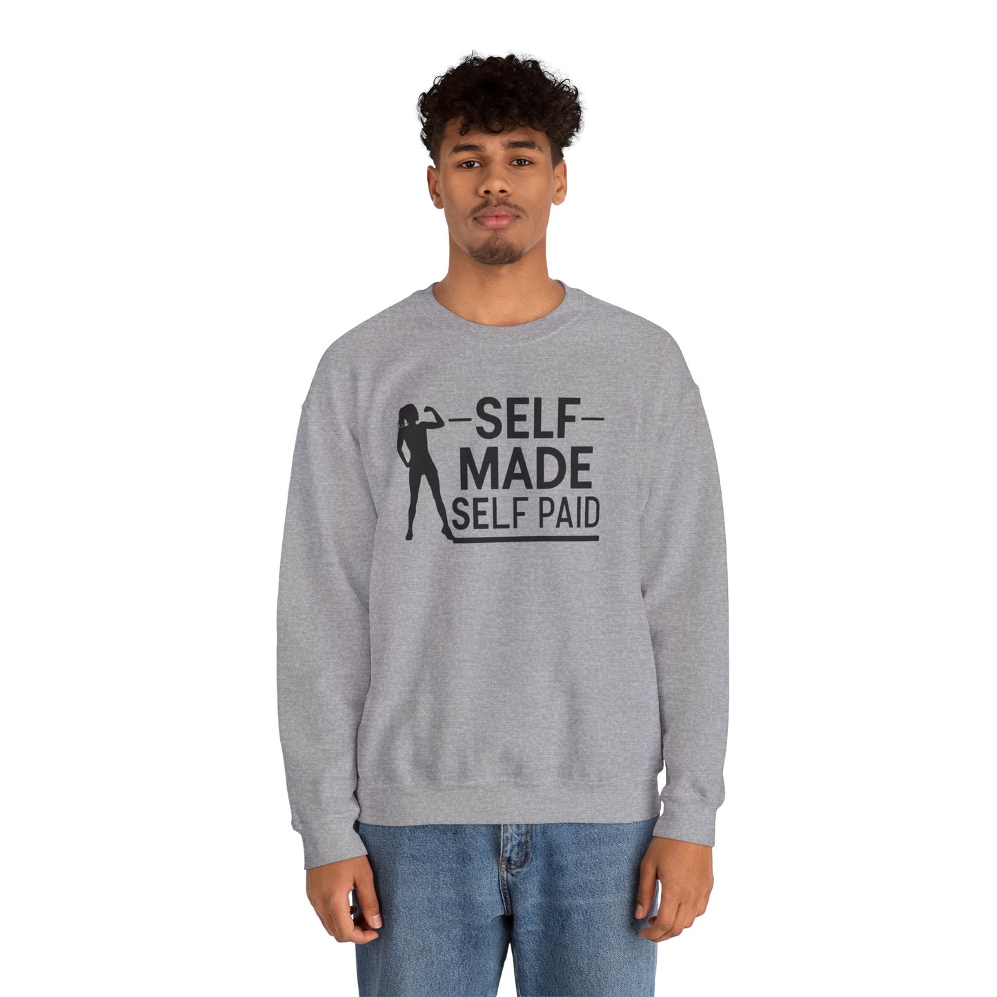 Self Made Self Paid Unisex Heavy Blend™ Crewneck Sweatshirt