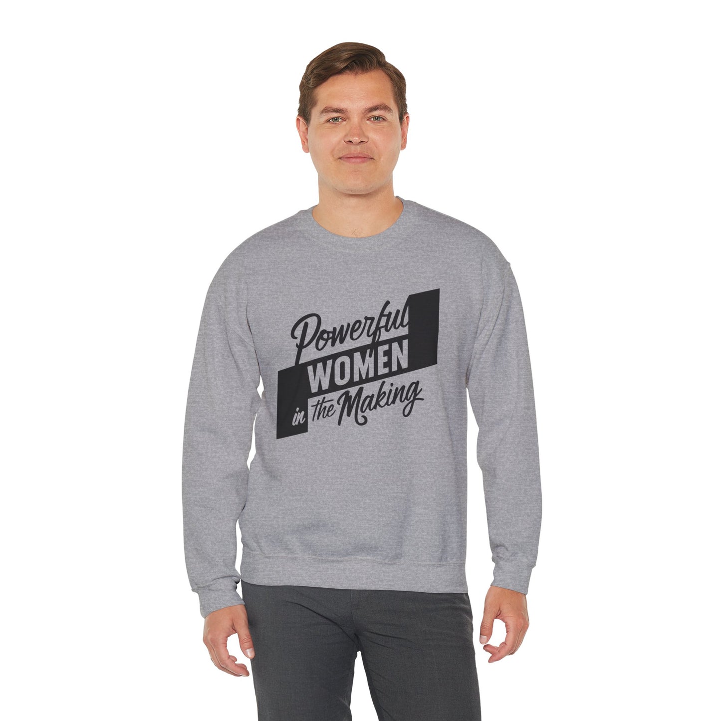 Powerful Women In The Making Unisex Heavy Blend™ Crewneck Sweatshirt