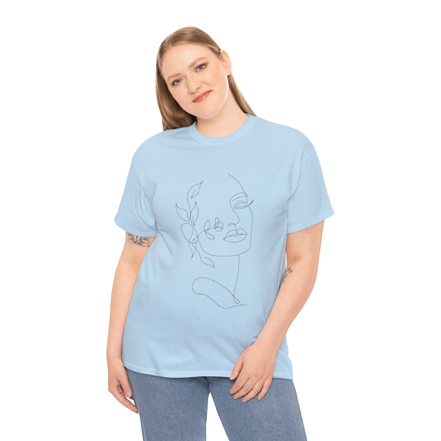 Women Artwork T Shirt with Hearts