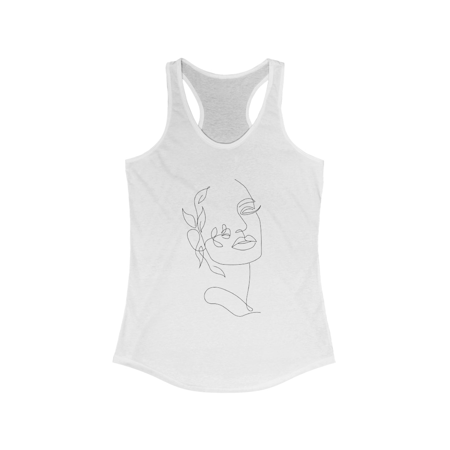 Women Artwork Tank Top with Hearts