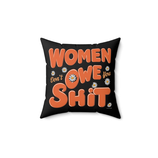Women Spun Polyester Square Pillow
