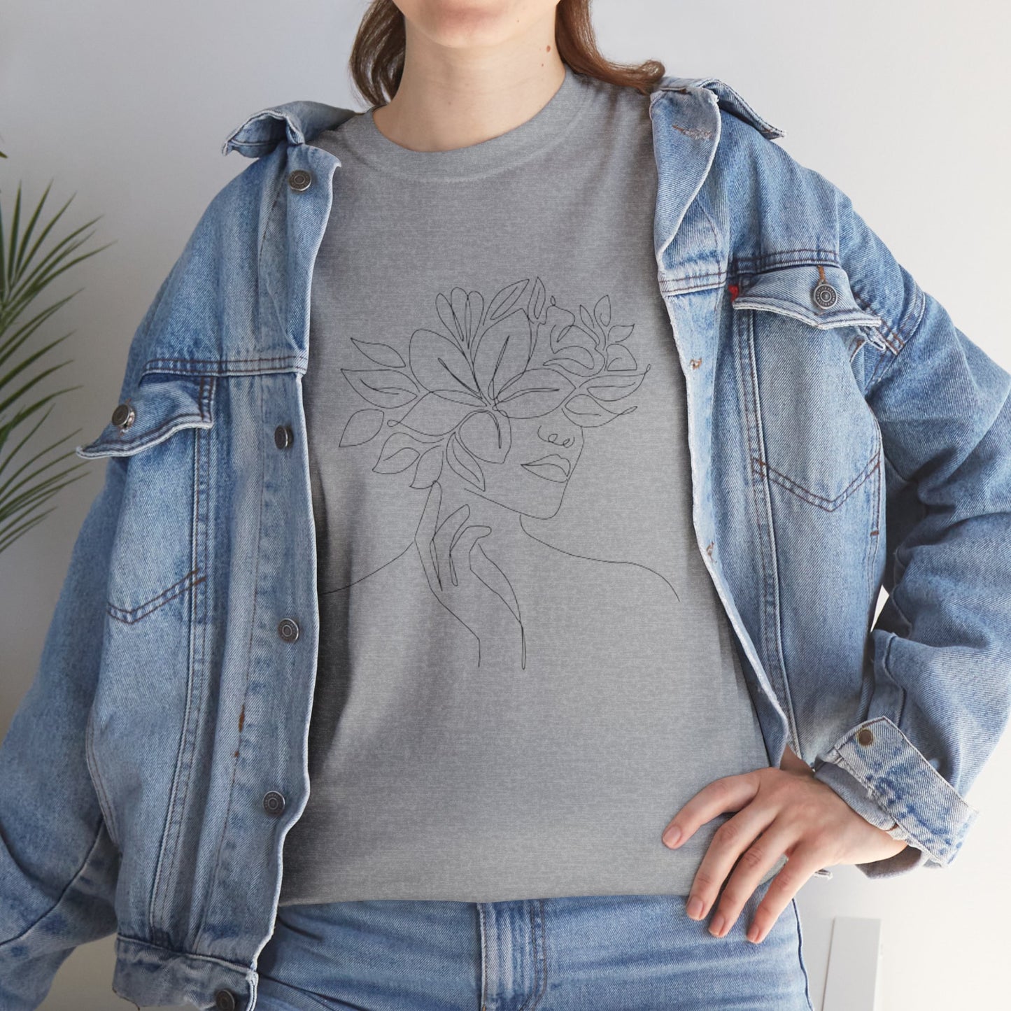 Women Artwork T Shirt with Hearts